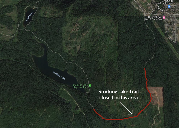 Stocking Lake Trail Closed Temporarily